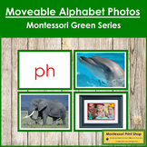 Montessori Moveable Alphabet Photos - Green Series (Large)