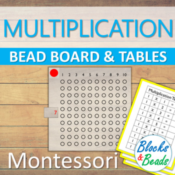 Preview of Montessori: Multiplication Bead Board & Tables Booklets BUNDLE