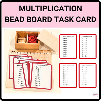Preview of Montessori Multiplication Bead Board Task Cards