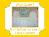 Montessori Multiplication Cards ~ 2-digit Multiplier