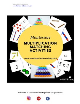 Preview of Montessori Multiplication Matching Activities