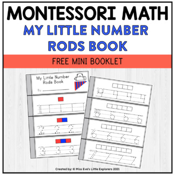 Preview of FREE Montessori Math | My Little Number Rods Book