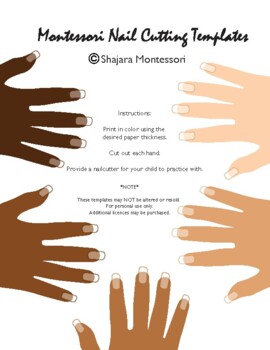 Preview of Montessori Nail Cutting Templates