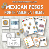 Montessori North America Activities Pesos Pack about Mexic
