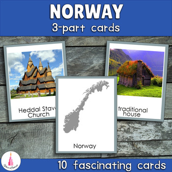 Preview of Norway Montessori  3-part Cards