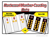 Montessori Number Counting Mats (1-12): CVI, Low Vision, H