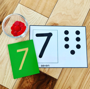 montessori number mat printables by mamas happy hive tpt