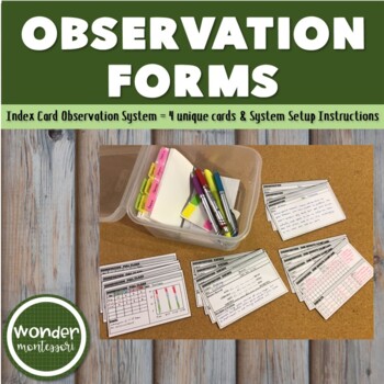 Preview of Montessori Observation System