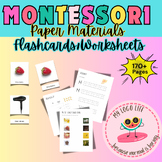Montessori Paper Materials | Flash Cards| Worksheets| Matching|