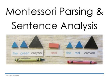 Preview of Montessori Parsing and Sentence Analysis