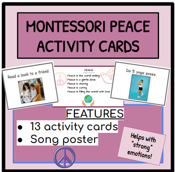 Preview of Montessori Peace Activity Cards