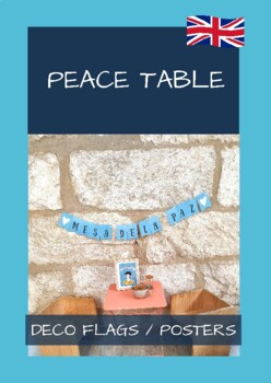 Preview of Montessori Peace Table Decorative flags and posters. English