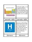 Montessori Periodic Table - Three/Four Part Cards