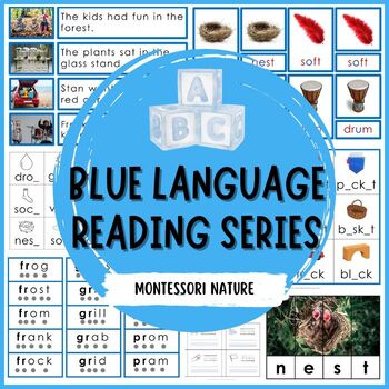 Preview of Montessori Phonetic Reading Blue Language Series Print