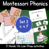 Montessori Phonics 3- Low-prep activities for homeschool o