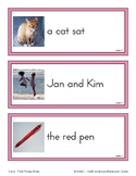 Montessori Phonics Pink Series - The Pink Phrase Strips