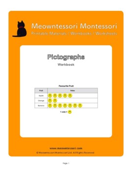 Preview of Montessori Pictographs Workbook 1