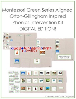 Preview of Montessori Pink, Blue, & Green Series Aligned Intervention Kits DIGITAL BUNDLE!