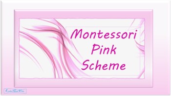 Preview of Montessori Pink Scheme - Interactive PowerPoint Activity!