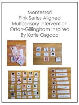 Preview of Montessori Pink Series Aligned Intervention Kit PRINTABLE