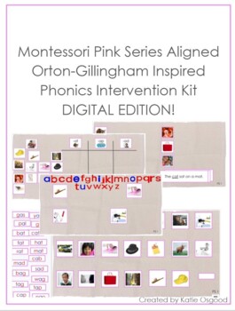 Preview of Montessori Pink Series Intervention Kit PRINTABLE & DIGITAL BUNDLE