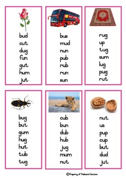 42 lists of 5 words each The Pink Series Word Lists Montessori 