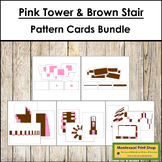 Pink Tower & Brown Stair Pattern Cards Bundle - Montessori