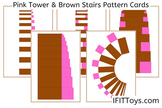 Montessori Pink Tower & Brown Stair Pattern Cards