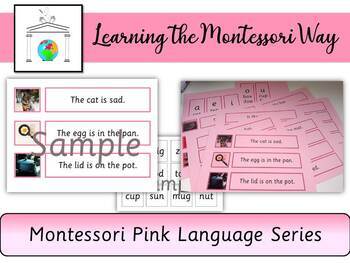Preview of Montessori Pink series print