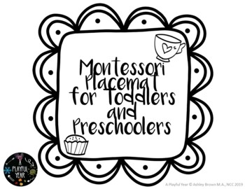 Preview of Montessori Placemat for Toddlers and Preschoolers