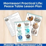 Montessori Practical Life: Peace Table Lesson Plan