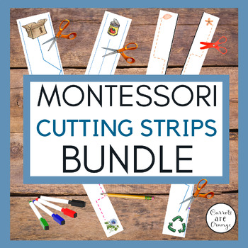 Three Minute Montessori - Practical life- a cutting activity! I know this  may seem very boring to adults, but repetition is the basis of mastery, and  Miss Emmy was so engrossed! I