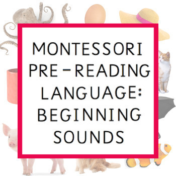 Preview of Montessori Pre-Reading Language Activity: Beginning Sounds