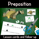 Montessori Preposition Bridge: Two printable card sets, an