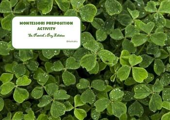 Preview of Montessori Preposition Command Cards St. Patrick's Day edition