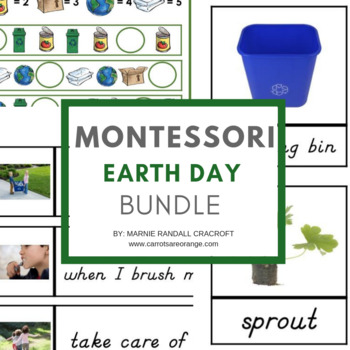 Preview of Montessori Preschool Activities Pack - Earth Day Themed