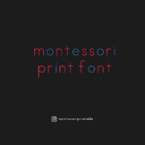 Montessori Print Font