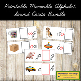 Montessori Printable CURSIVE Moveable Alphabet Sound Cards