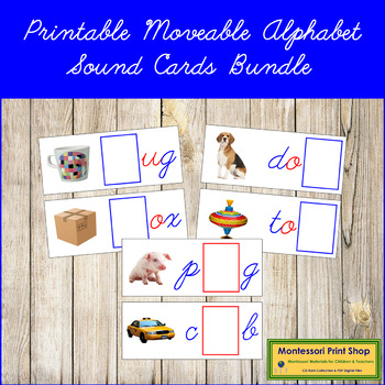 Printable Montessori Movable Alphabet in Print and Cursive Fonts 