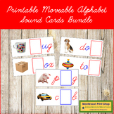 Montessori Printable CURSIVE Moveable Alphabet Sound Cards