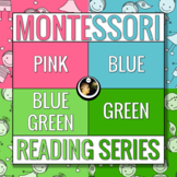 Montessori Printable Pink, Blue, Blue and Green Phonics Re