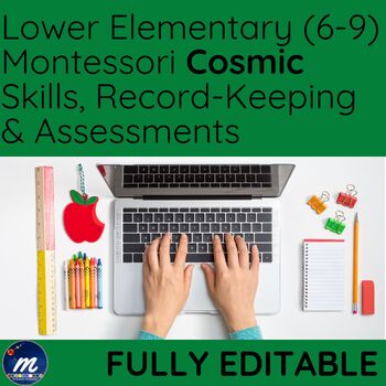 Preview of Montessori Record Keeping COSMIC Yr 1 2 3 inc Kindergarten Assessment into Gr1
