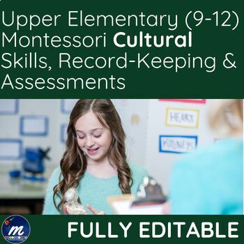 Preview of Montessori Record Keeping Cultural Yr 4 5 6 inc Upper El Assessment into Gr4