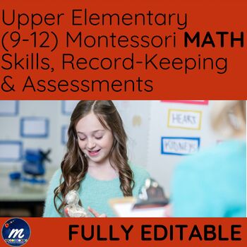 Preview of Montessori Record Keeping Math Yr 4 5 6 inc Upper El Assessment into Gr4
