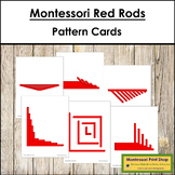 Montessori Red Rods Pattern Cards