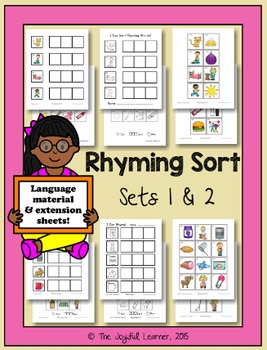 Preview of Rhyming Sort