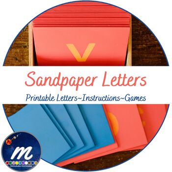 Preview of Montessori Sandpaper Letters Language Printable Insets and 12 Mini Games Bundle