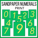 Montessori Sandpaper Numerals Print 0-9 Primary Counting N