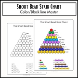 Montessori Short Bead Stair Chart with Black Line Master
