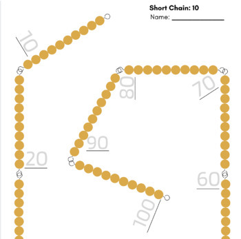 Preview of Montessori Short Chains 1 - 10